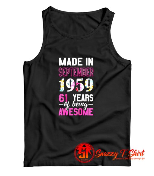 Made In September 1959 Tank Top