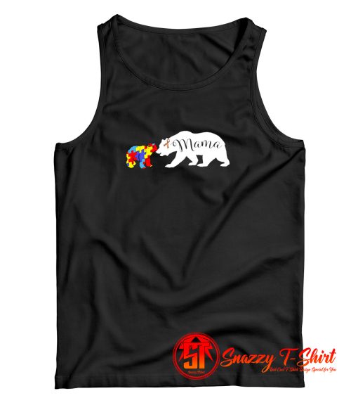 Mama Bear Autism Awareness Tank Top