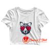 Mama Bear With Glasses Crop Top Shirt