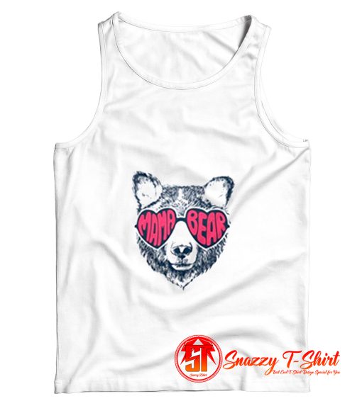 Mama Bear With Glasses Tank Top