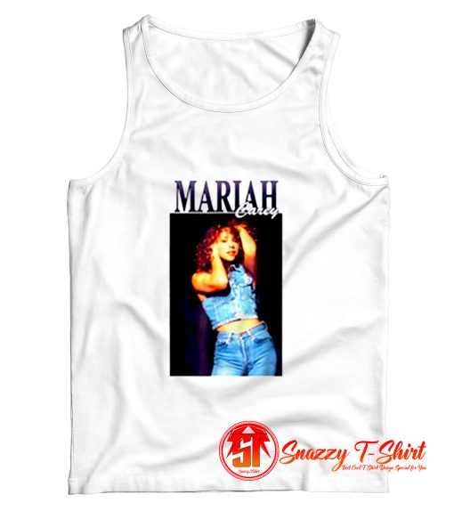 Mariah Carey In Jeans Tank Top