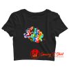 Mario Galaxy Rainbow Crop Top Shirt