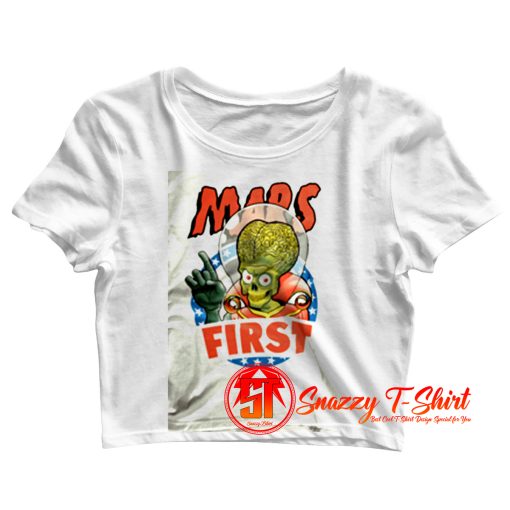 Mars attacks Alien Crop Top Shirt