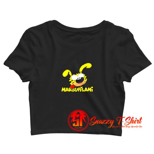 Marsupilami Big Head Cartoon Vintage Crop Top Shirt