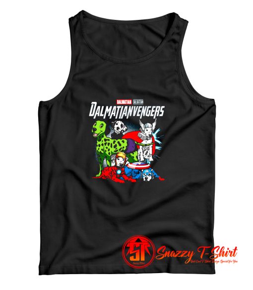 Marvel Avenger Endgame dalmatian vengers Avengers Tank Top