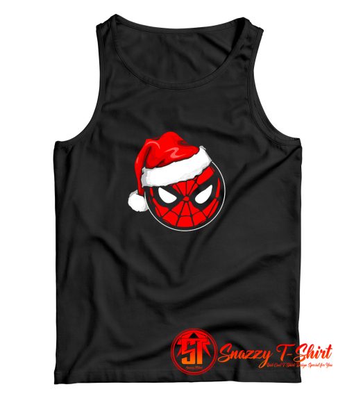 Marvel Christmas Spider Man Santa Hat Tank Top