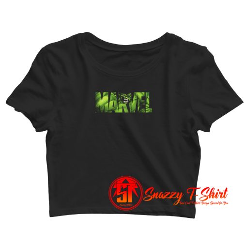 Marvel Logo Hulk Avengers Crop Top Shirt