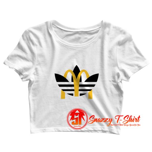 Mcdonald X Adidas Fast Food Sportswear Crop Top Shirt