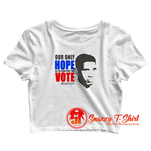 Medgar Evers Black History Crop Top Shirt