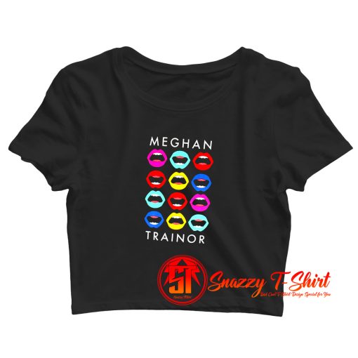 Meghan Trainor Lips Girls Crop Top Shirt