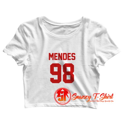 Mendes 98 Red Colour Crop Top Shirt