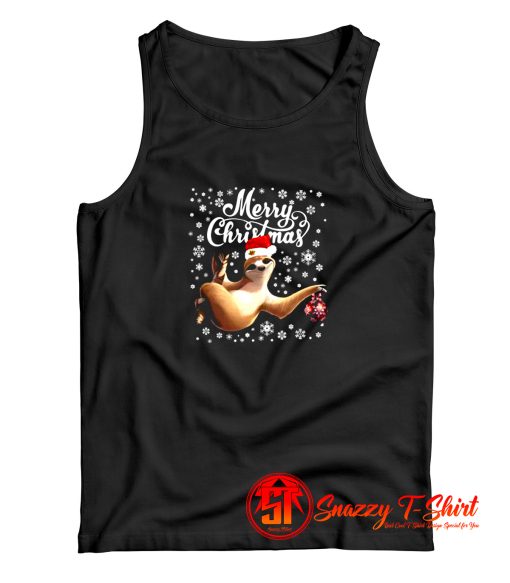 Merry Christmas Sloth Tank Top