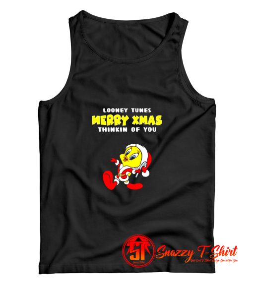 Merry Christmas With Funny Looney Tunes Tank Top