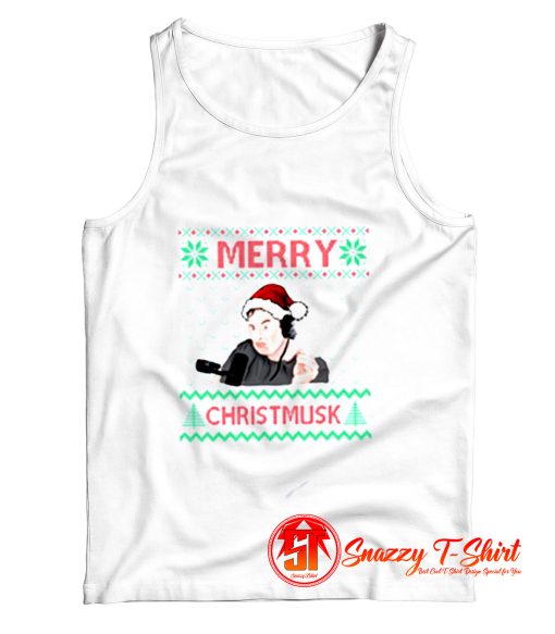 Merry Christmusk Funny Elon Musk Tank Top