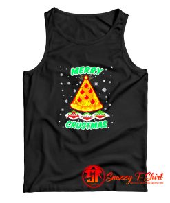 Merry Crustmas Christmas Pizza Tank Top