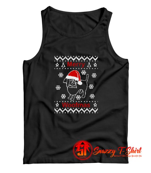 Merry Woofmas Ugly Christmas Sweate Tank Top