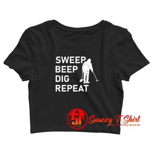 Metal Detecting Crop Top Shirt