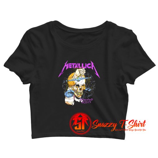 Metallica Damaged Justice 88 Tour Crop Top Shirt