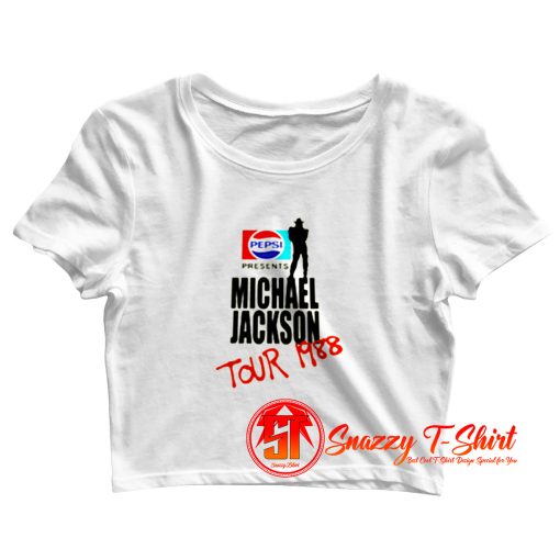 Michael Jackson BAD Pepsi 1988 Crop Top Shirt