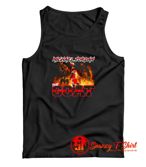 Michael Jordan The Goat Rare Bootleg Style Tank Top