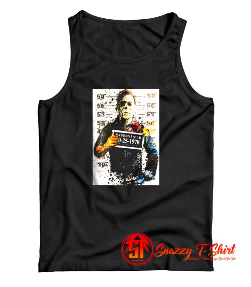 Michael Myers Halloween Mug Shot Tank Top