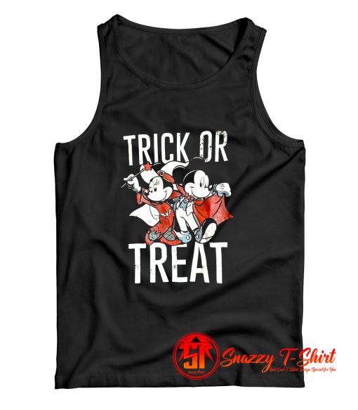 Mickey And Minnie Trick or Treat Halloween Tank Top