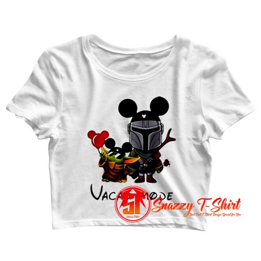 Mickey Baby Yoda Crop Top Shirt