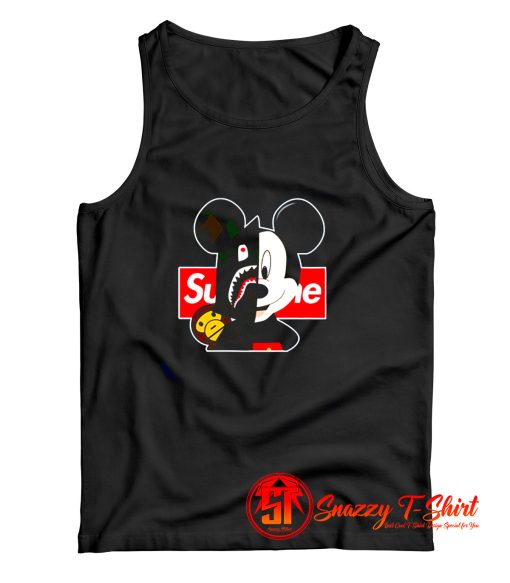 Mickey Mouse Disney Cartoon Camuflage Tank Top