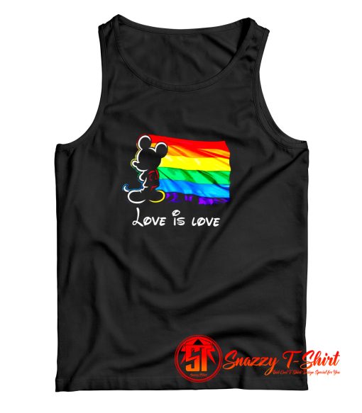 Mickey Mouse Lgbt Pride Love Is Love Tank Top