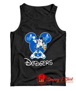 Mickey Mouse Loves Los Angeles Dodgers Tank Top