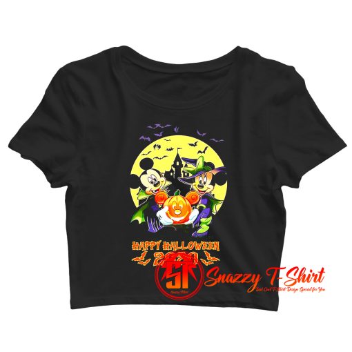 Mickey and Minnie Happy Halloween 2020 Crop Top Shirt