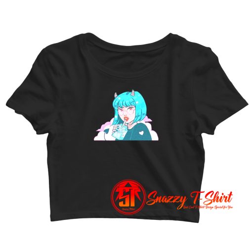 Milky Monster Girl Crop Top Shirt