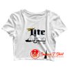 Miller Lite Beer Logo Crop Top Shirt