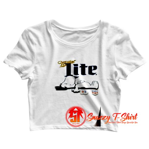 Miller Lite Beer Logo Crop Top Shirt