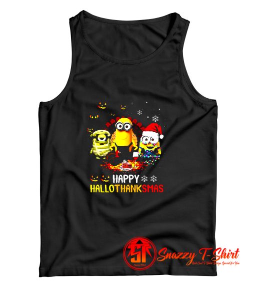 Minions Halloween Christmas Tank Top