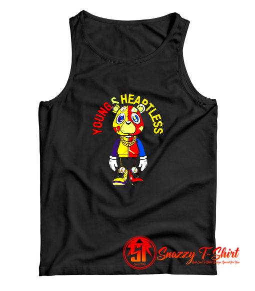 Misunderstood Bear Toon Young Heartless Tank Top