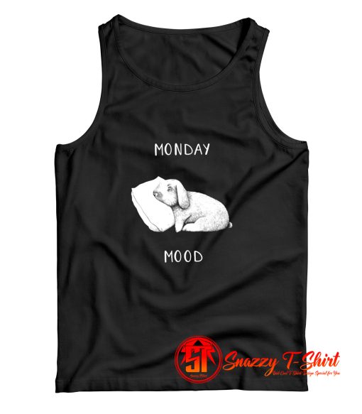 Monday mood on black Tank Top