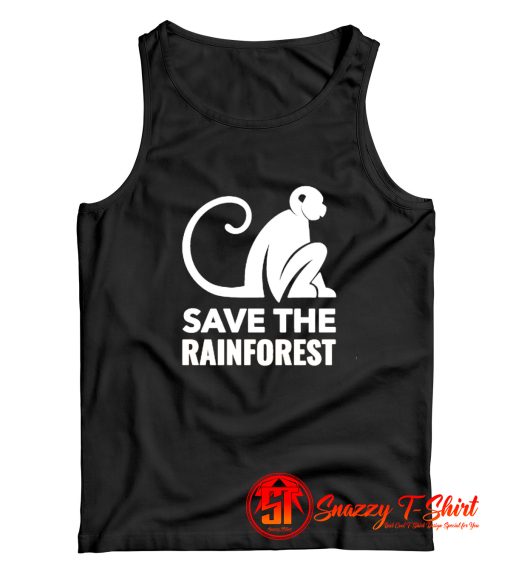 Monkey save the rainforest Tank Top