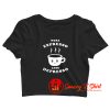 More Espresso Less Depresso Crop Top Shirt