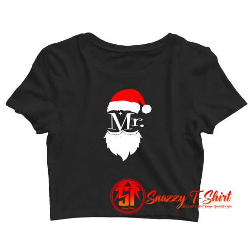 Mr And Mrs Claus Couples Crop Top Shirt