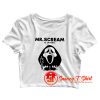 Mr Scream Ghostface Movie Halloween Crop Top Shirt