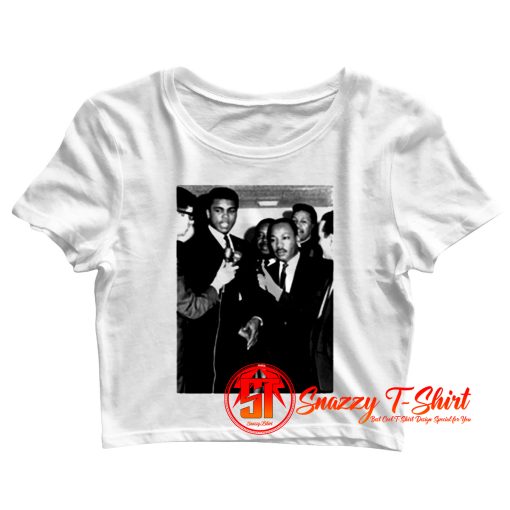 Muhammad Ali Cassius Clay Dr Martin Luther King Crop Top Shirt