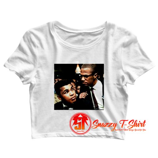 Muhammad Ali Cassius Clay Malcolm X Crop Top Shirt