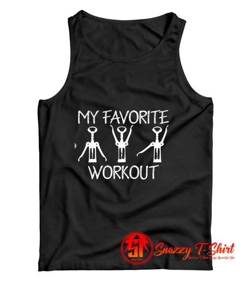 My Favorite Workout Funny Workout Graphic Tank Top