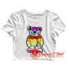 NEW Tattered Teddy Crop Top Shirt