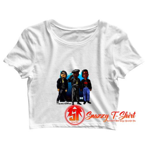 NJS Rapper Caricature Crop Top Shirt