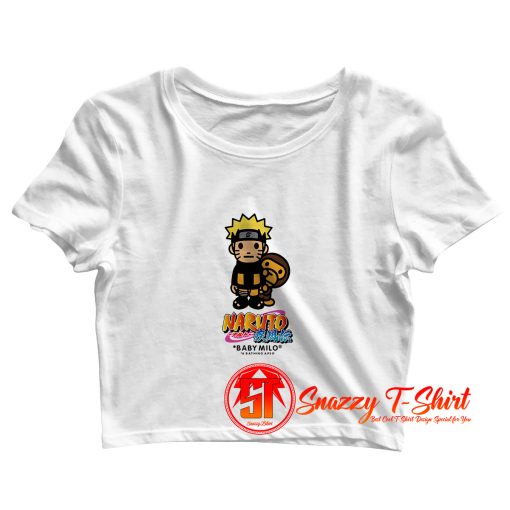 Naruto X Bape Crop Top Shirt