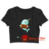 Narwhal Not A Unicorn Crop Top Shirt