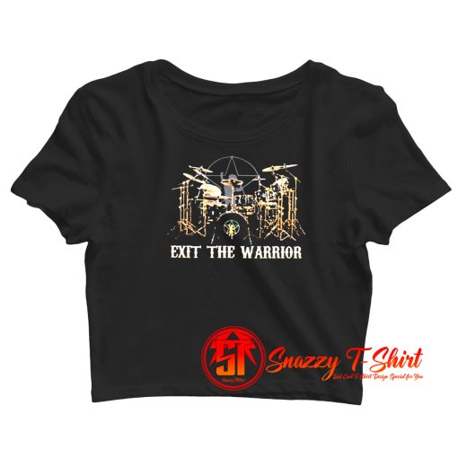 Neil Peart playing the drums Crop Top Shirt