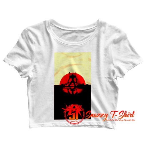 Neon Genesis Evangelion Shinj Asuka Eva Unit 01 Anime Mecha 90s Japan Japanese 80s Otaku Crop Top Shirt